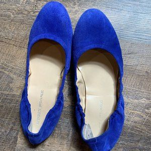 Audrey Brooke size 9.5 cobalt velvet flats